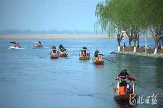 4月5日，雄安新區(qū)安新縣白洋淀景區(qū)